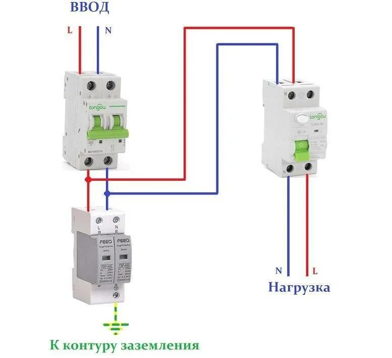 Правильное подключение узип Узип схема подключения 1 фаза