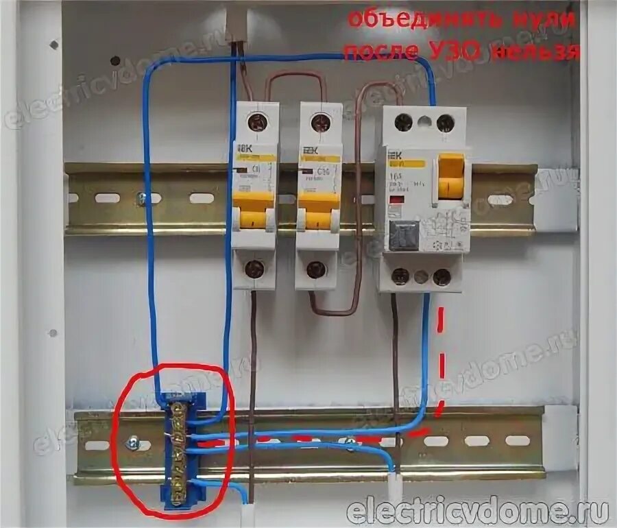 Правильное подключение заземления в щитке Частые ошибки подключения УЗО Электричество, Электрика, Электропроводка