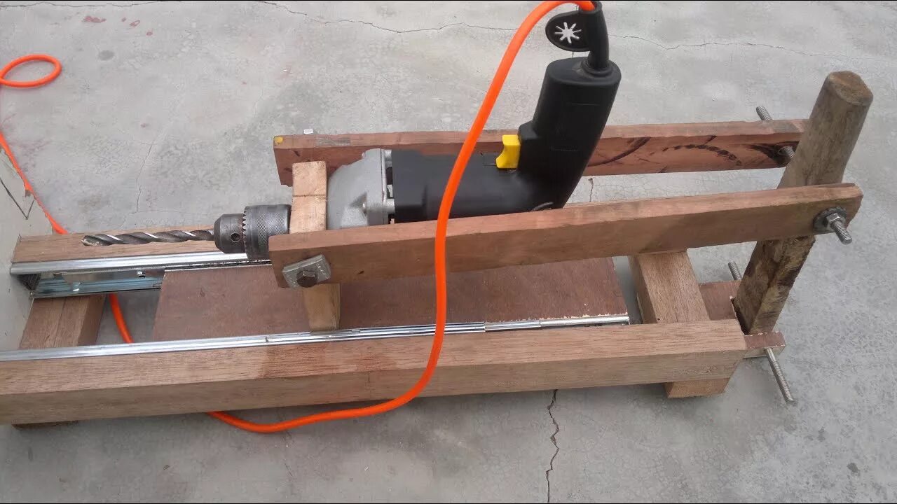 Правильные самоделки How to make drill press stand at home very cool with size - YouTube