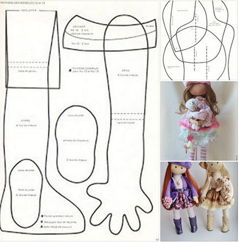 Правильные выкройки кукол Pin by MB Eminka on lalki Vintage rag doll, Diy doll, Dolls handmade