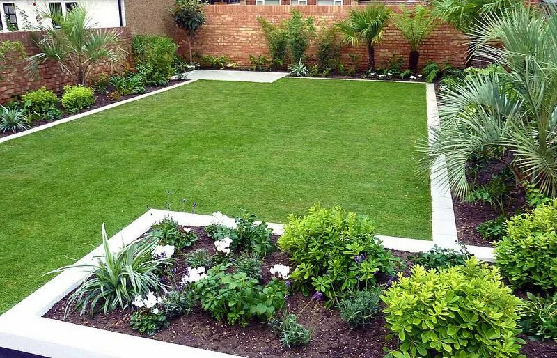 Правильный газон своими руками на даче Creative Modern Garden Design Ideas Simple garden designs, Small backyard design