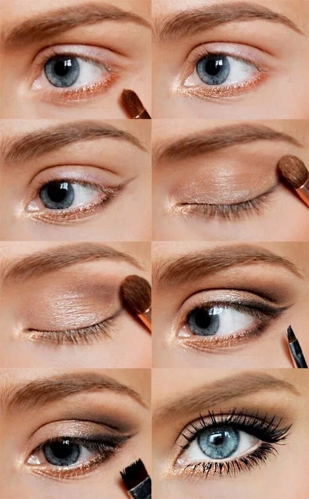 Правильный легкий макияж Simple, natural looking makeup to make your eyes stand out! Romantic eye makeup,