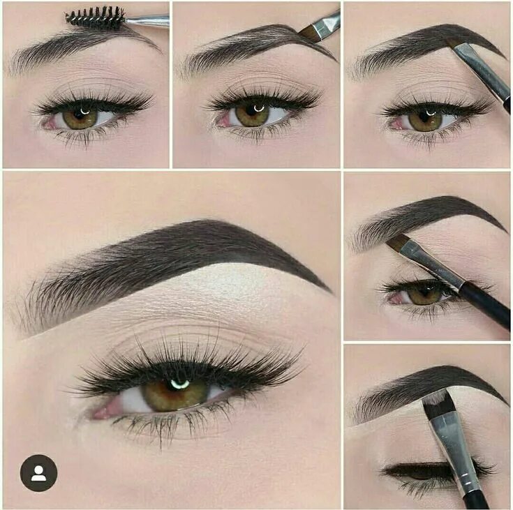 Правильный макияж бровей Pin by Ксения Корчагина on Макияж Easy eye makeup tutorial, Eye makeup tutorial,