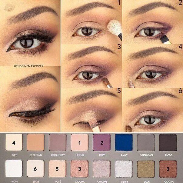 Правильный макияж для карих красивый макияж для карих глаз Makeup looks for brown eyes, Eyeshadow tutorial, 