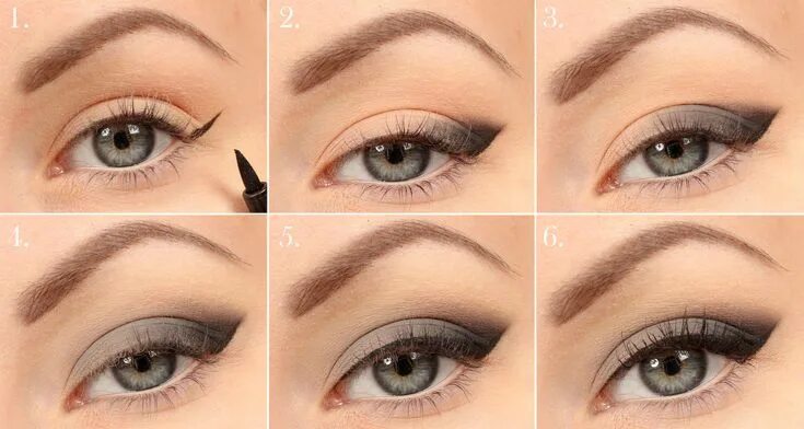 Правильный макияж глаз с нависшим веком Cat eye makeup for hooded eyes Ögonmakeup, Hooded eye makeup, Sotig ögonmakeup