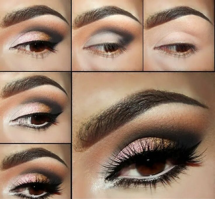 Правильный макияж глаз тенями strelki-na-glazax-foto (17) Smoky eye makeup, Eye makeup, Smokey eye makeup tuto