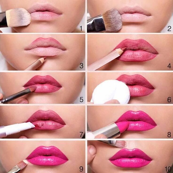 Правильный макияж губ Want Vibrant and Long Lasting Lipstick? Follow these easy to understand steps an