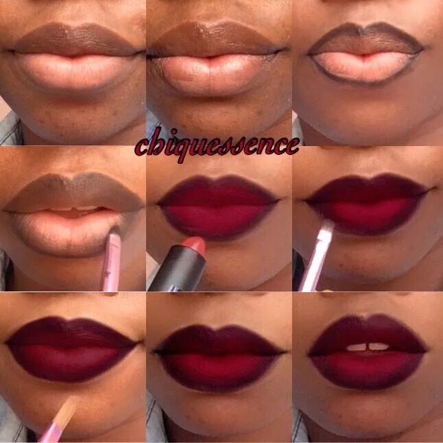 Правильный макияж губ SMACK! SMACK!! Ombré Lips Pictorial Spring lipstick, Dark skin makeup, Lip makeu