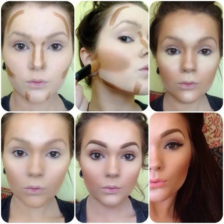 Правильный макияж лица пошагово видео Pin by Mariana Lopez de la cruz on Make up