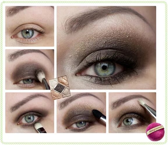 Правильный макияж век Simple Ways to Apply Smokey Eyes Makeup! - Be Modish Makeup für blaue augen, Sch