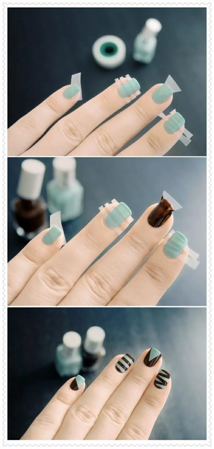 50 Easy Nail Designs Art and Design Diy nail designs, Diy nails, Nail art