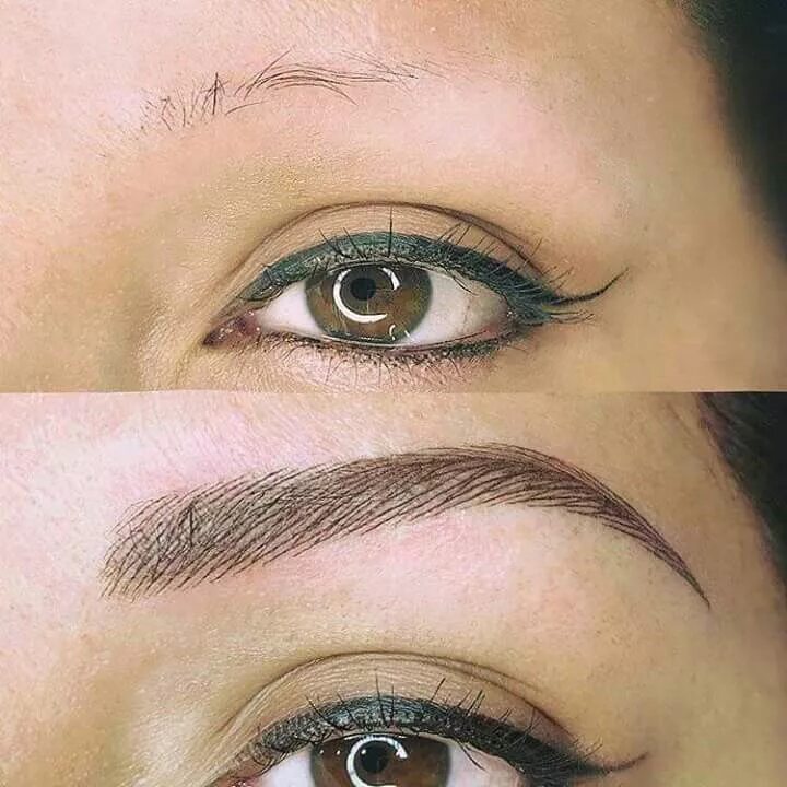 Правильный перманентный макияж бровей Pin by Derika Wit on Microblading Permanent makeup eyebrows, Eyebrow makeup, Bea