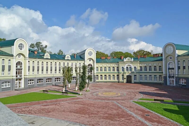 Православная гимназия калининград фото Orthodox Gymnasium of the Kaliningrad Diocese of ROC Stock Photo - Image of educ