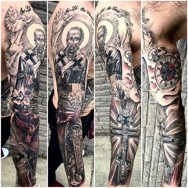 Православное тату фото Тату крест - в понимании мифологии В.Н. Топорова - Tattoo Today