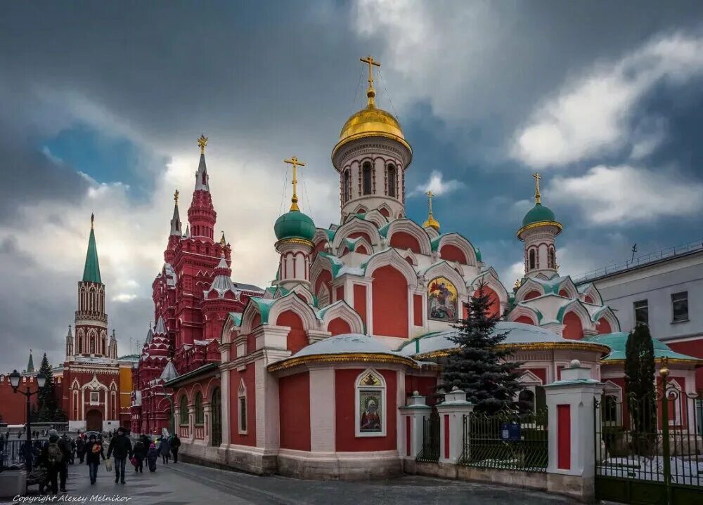 Православные храмы москвы фото Cathedral of the Kazan Icon of the Mother of God on Red Square, orthodox church,