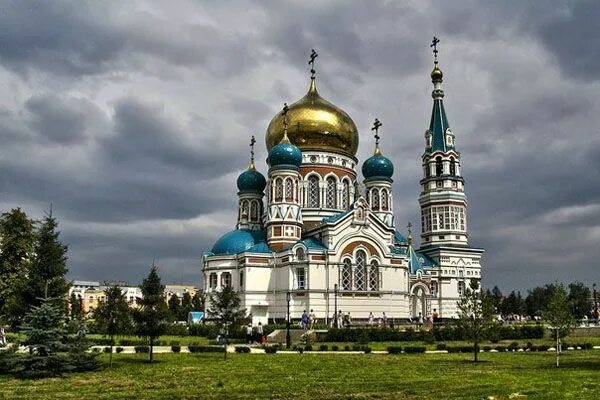 Православные соборы россии фото и история Omsk cathedral Cathedral, Russia travel, Barcelona cathedral