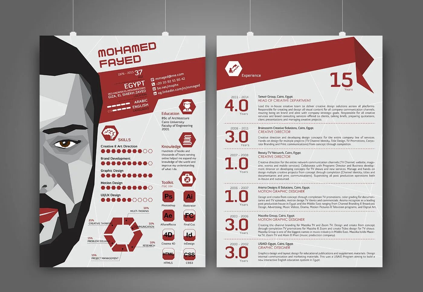 Прайс дизайнера интерьера Creative CV Template My Resume 2015