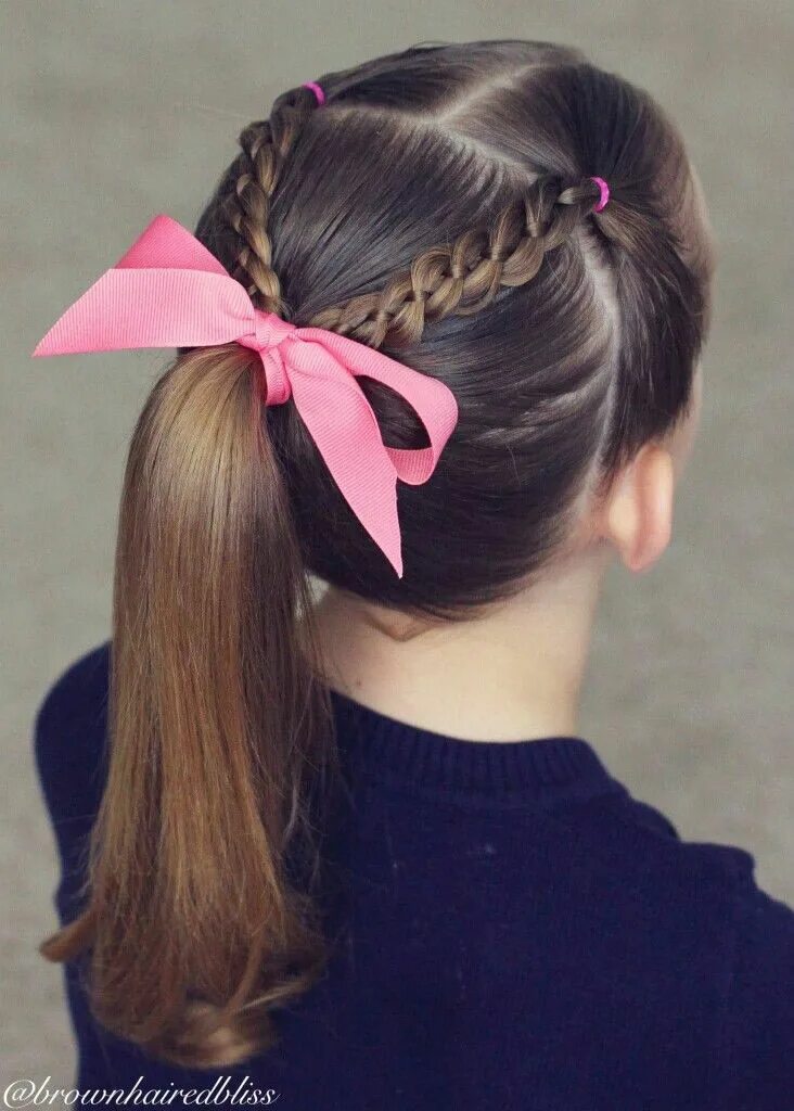 Праздничная прическа для девочки в школу Pin by 001 - on Peinados sencillos con trenzas in 2024 Toddler hair, Girls hairs