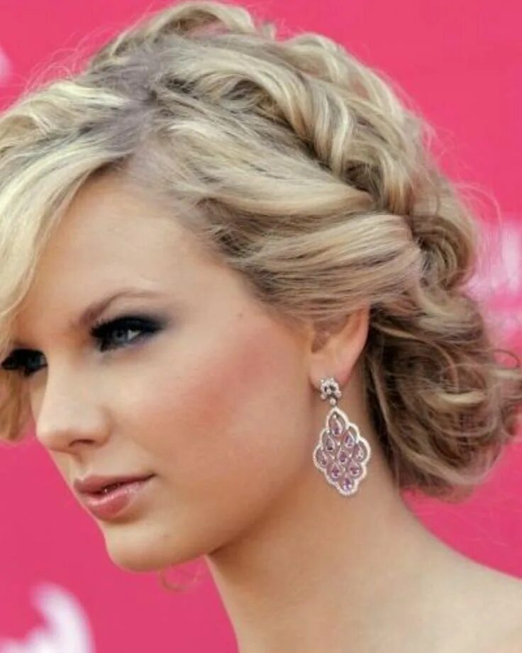 Праздничная прическа фото 2014 Taylor Swift Hairstyles Trendir Style Prom hairstyles for long hair, Short 