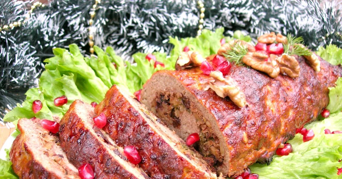 Праздничная вкусная говядина рецепты с фото Мясной рулет на праздничный стол Пикабу