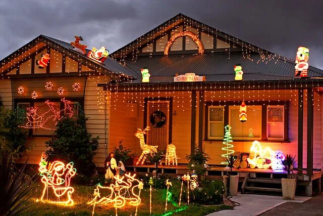 Праздничное оформление домов Glenroy, Victoria, Australia, Christmas lights IMG_7190_Gl. Flickr