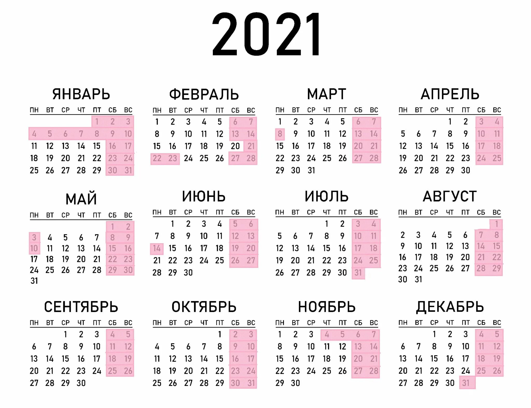 Праздничные дни 2021 года календарь выходные Стало известно, как россияне будут отдыхать в 2021 году BanksToday