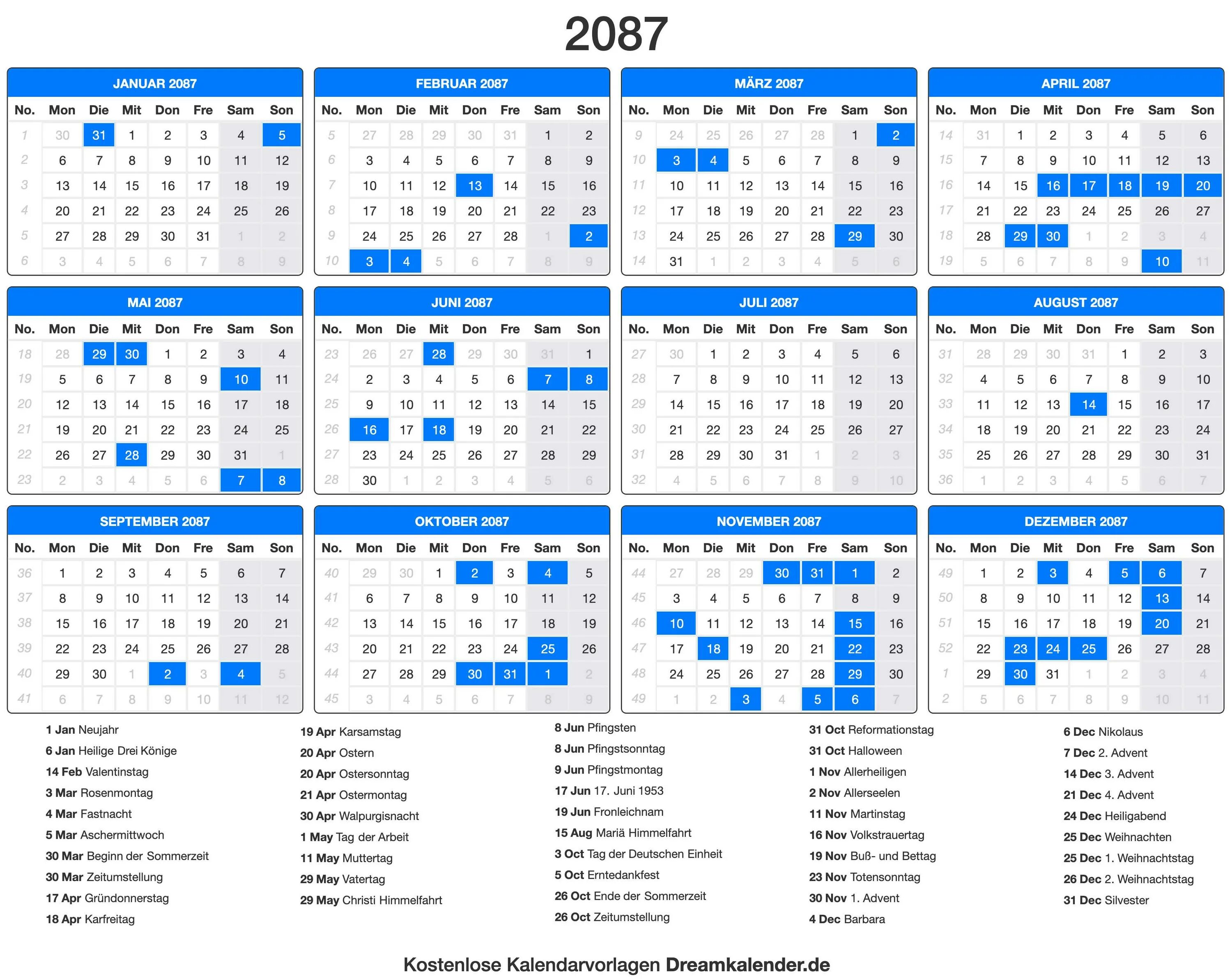 Праздничные дни 2025 производственный календарь Kalender 2087