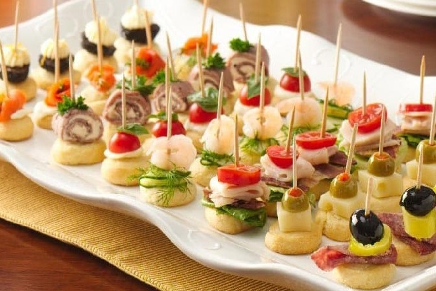 Праздничные фуршетные закуски фото Pin en Appetizers