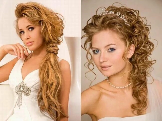 Праздничные прически на длинный волос фото The most beautiful hairstyles for long hair: images, ideas, lessons Curls for lo