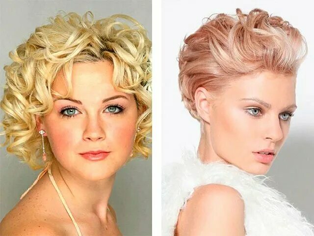 Праздничные прически на короткие волосы Curls on short hair at home photo