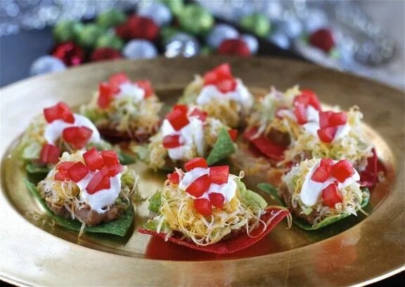 Праздничные рецепты с фото Christmas No-Bake Nachos Recipes, Appetizer recipes, Food