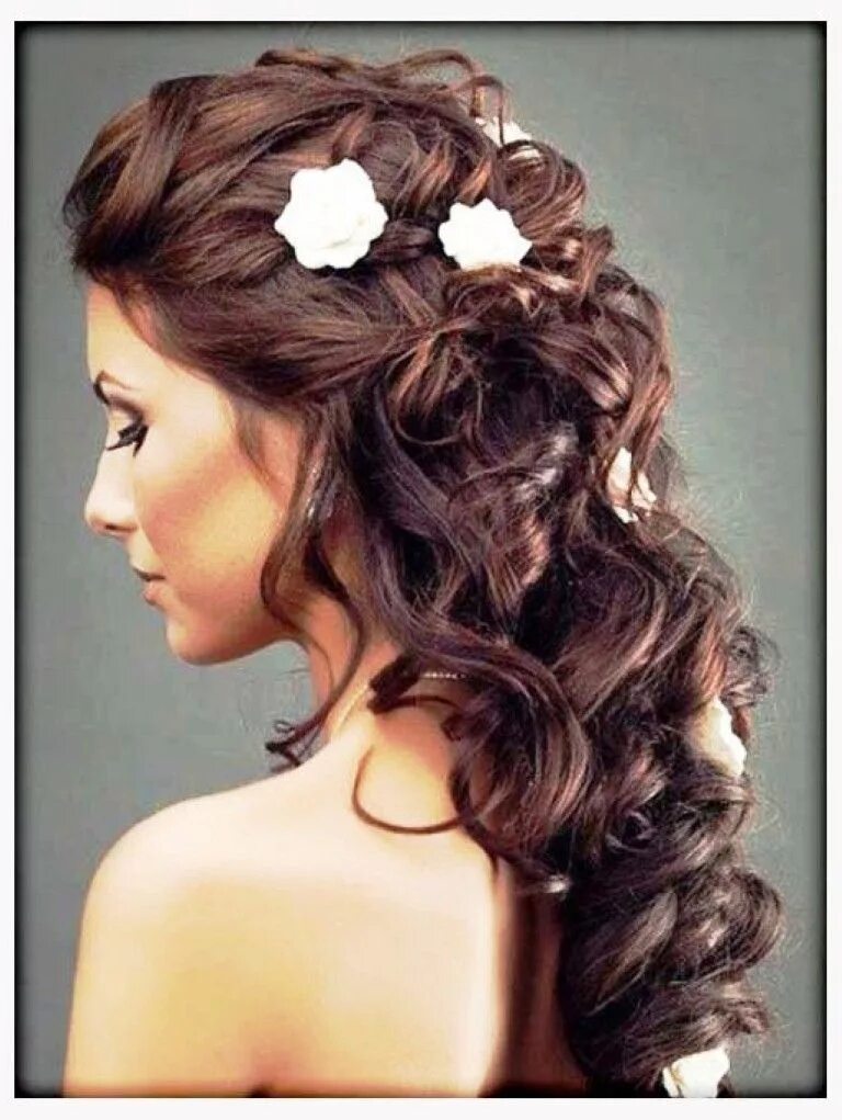 Праздничные волосы фото Loose Wedding Hairstyles - w-hairstyle Long hair styles, Loose wedding hair, Sho