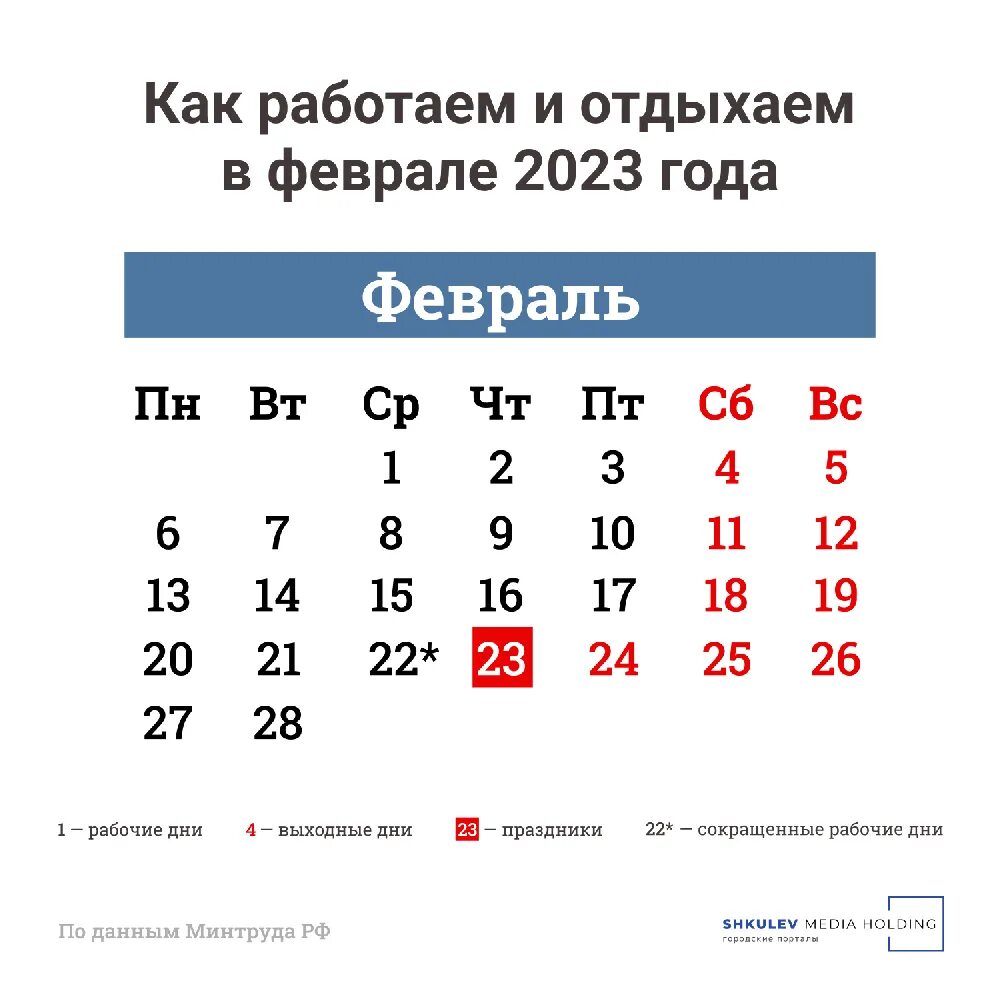 Праздничные выходные дни 2019 года календарь Как отдыхаем на 23 февраля