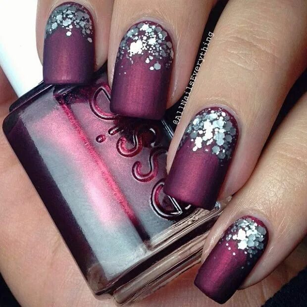 Праздничный дизайн ногтей фото 35 Cool Nail Designs to Try This Fall - StayGlam Matte nails design, Pretty nail