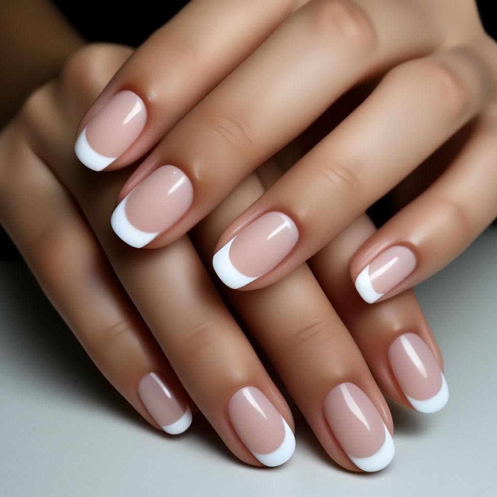 Праздничный френч маникюр 2024 "French manicure, French Manicure" - image created in Shedevrum