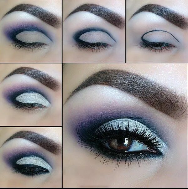 Праздничный макияж пошагово Pin by Porcelainbarbiedoll on Eye make up Eye makeup, Eye makeup tutorial, Brida