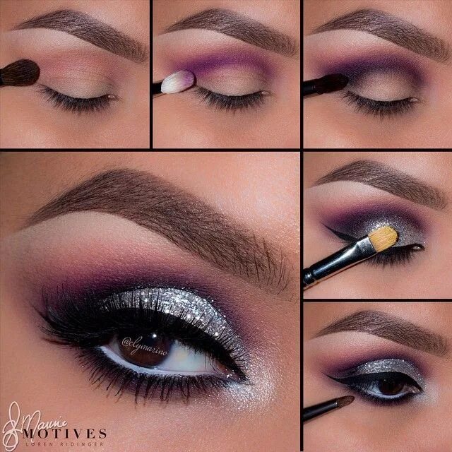 Праздничный макияж пошагово elymarino Eye makeup steps, Eyeshadow makeup, Makeup