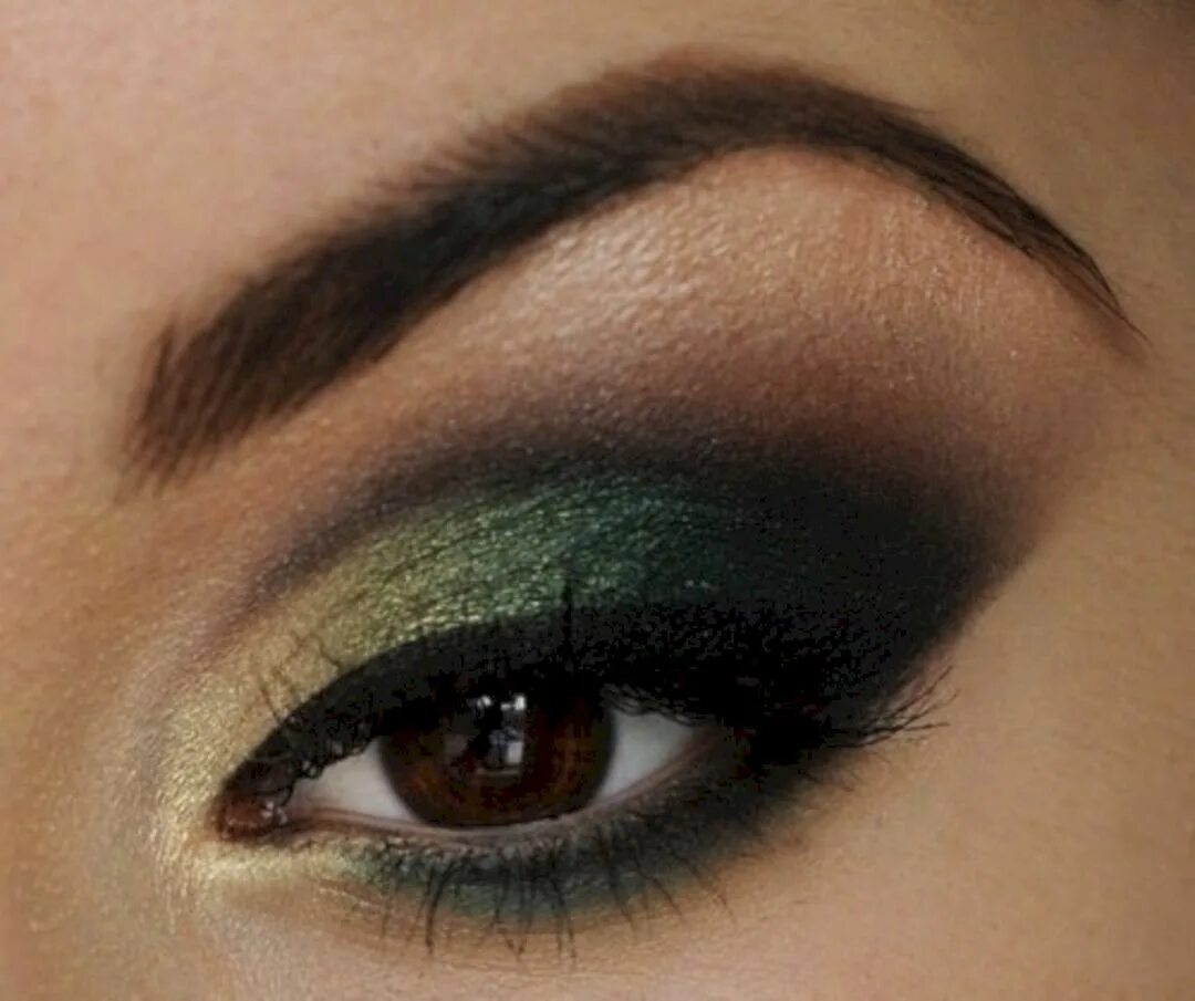 Праздничный макияж зеленых глаз 12+ Marvelous Women Green Eye Shadow Eye makeup, Green makeup, Makeup for green 