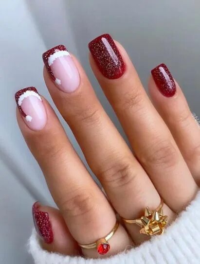 Праздничный маникюр 2024 фото 100+ Christmas Nail Designs To Rock This Winter! - Nail designs, Christmas gel n