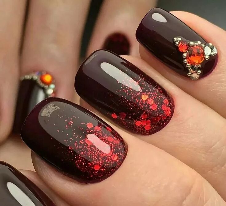 Make Your Day Red nail designs, Red nails, Nail designs