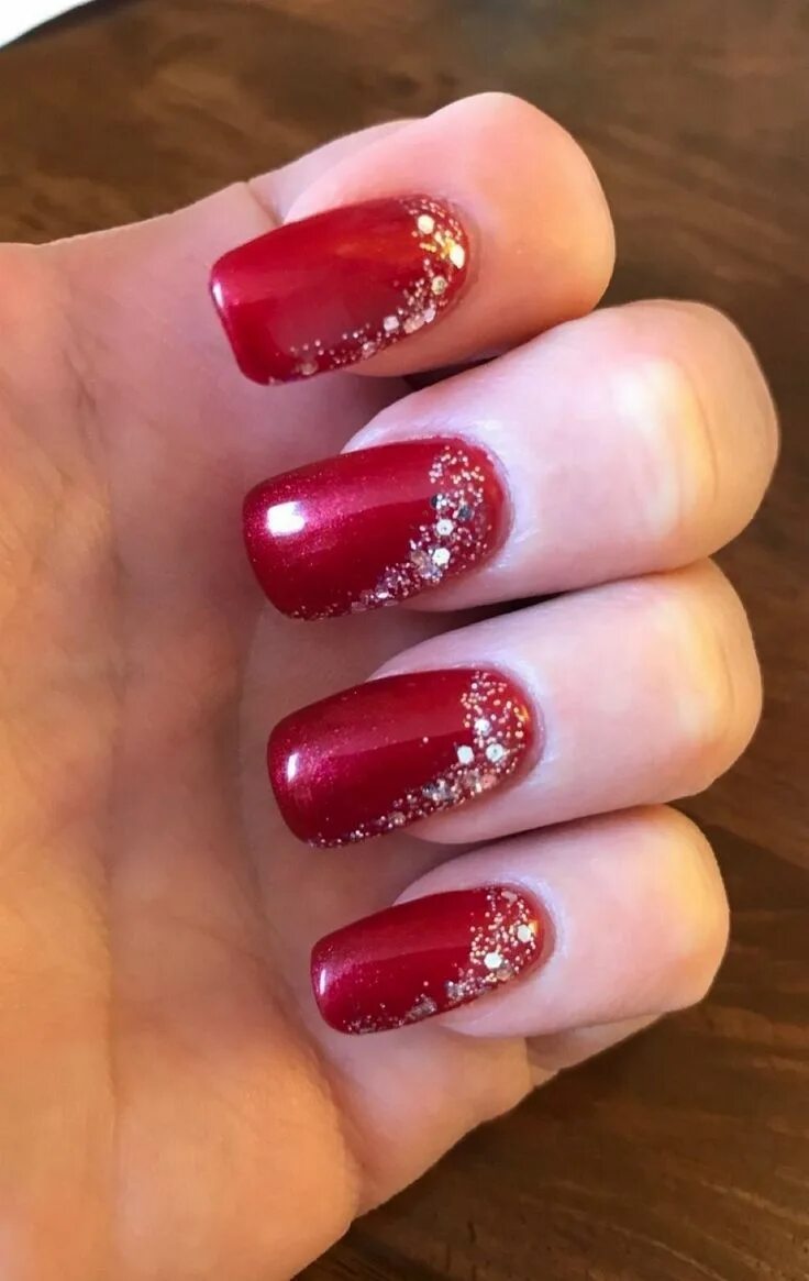 Праздничный маникюр на коротких Gorgeous 60 Lovely Chrismas Nail Art You Need to Copy ногти в 2019 г. Ногти, Рож