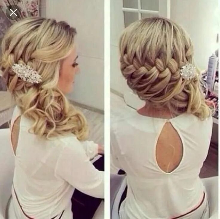 Праздничный прически на длинный Inspiration Hairstyle - Sally for Michelle's wedding on 2018-10-26 Peinado y maq