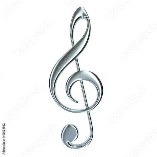 Праздничный скрипичный ключ фото treble clef isolated Stock Illustration Adobe Stock