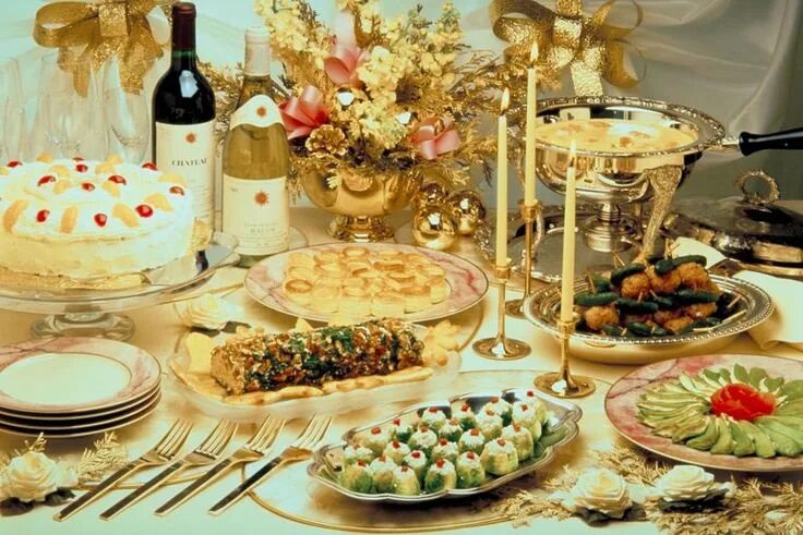 Праздничный стол фото Very elegant. Alimenti di natale, Ricette, Cibo per festa di natale