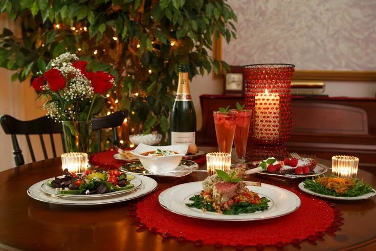 Праздничный ужин фото рецепт Romantic Dinner for Two Romantic dinners, Romantic dinner for two, Romantic home