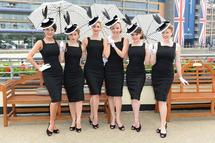 Праздничный женские моды Royal Ascot Ladies Day: Fashion and Passion