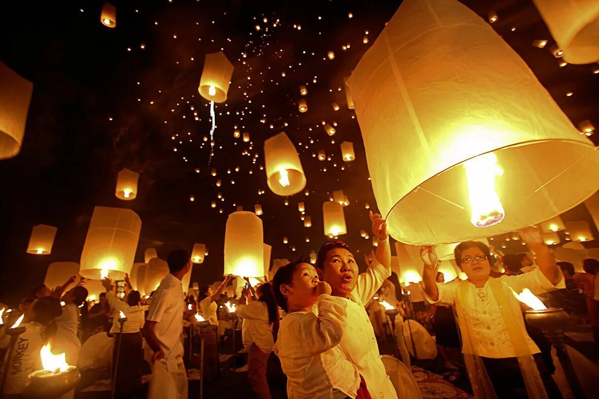 Праздник фонарей в китае фото buddhist lanterns Image of the day, Sky lanterns, Lanterns