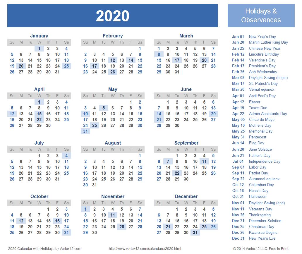 Праздник сегодня 2019 календарь 2020 Calendar Templates and Images Yearly calendar template, Calendar printables