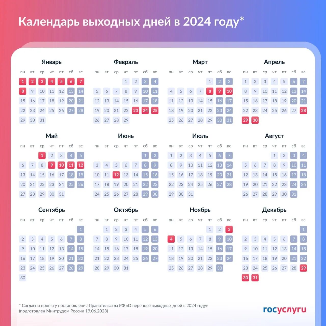 Праздники 2024 календарь утвержденный как отдыхаем Какие выходные праздничные в ноябре фото YugNash.ru