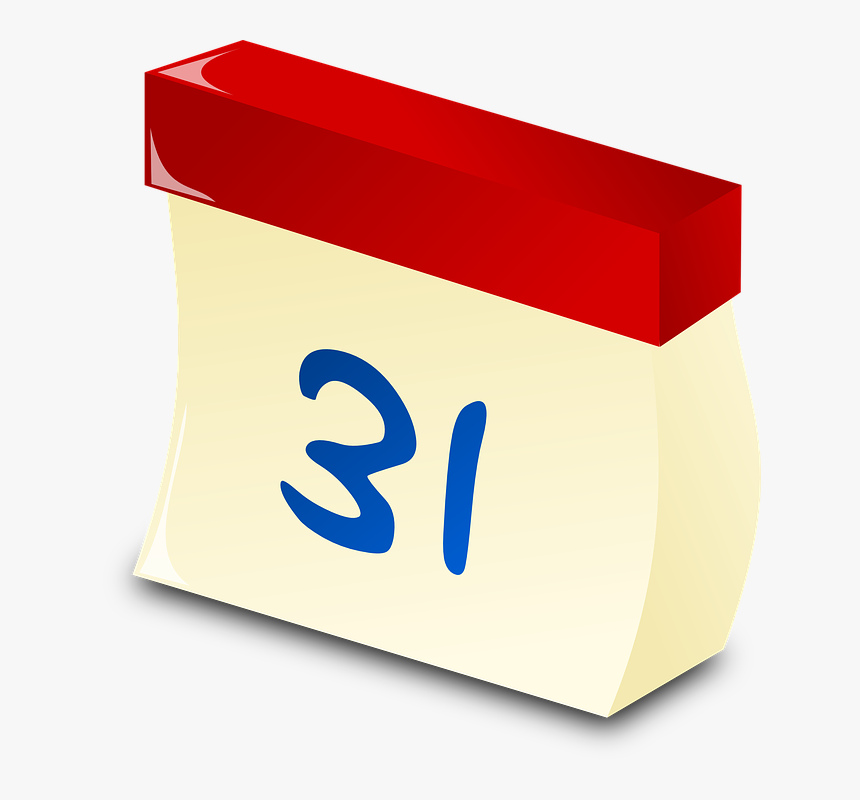 Праздники лист календаря Calendar, Day, Event, Appointment, Month, Organizer - Year Icon, HD Png Download